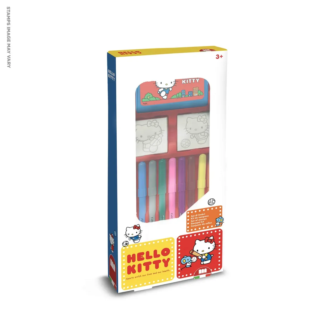 Hello Kitty 9 Markers, 2 Stamps & Activity Book