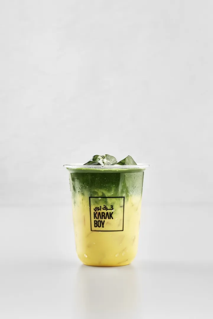 Iced Saffron Matcha