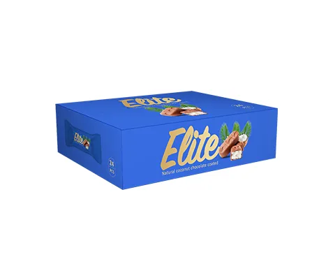 Elite Natural Coconut Enrobed In Chocolate - 24 PCS