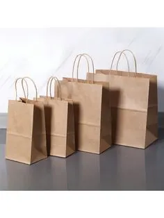 عرض 10 حبة أكياس ورق بنى