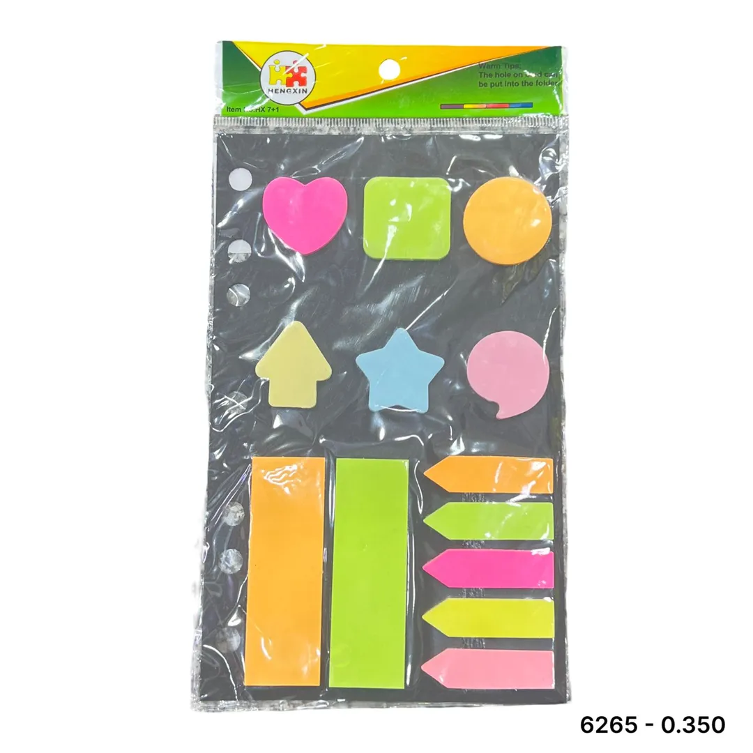 طقم ورق ملاظات + فواصل 6265 اشكال