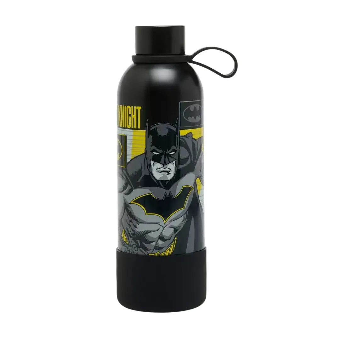 Batman Metal Water Bottle With Silicone Holder