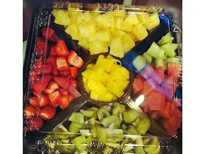 Family Fruit Dish Large Cuts 