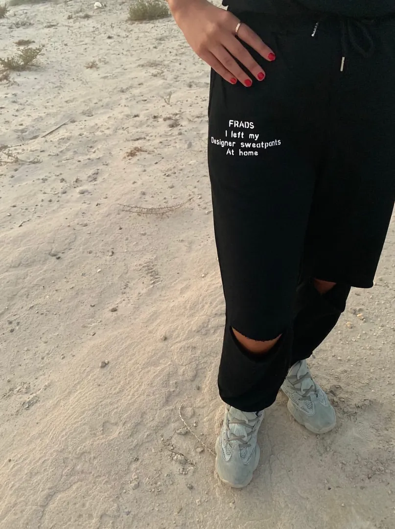 Black sweatpants