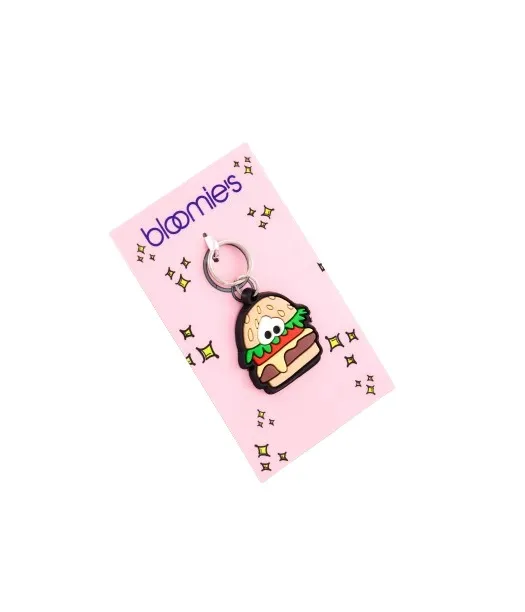 Burger Rubber Keychain
