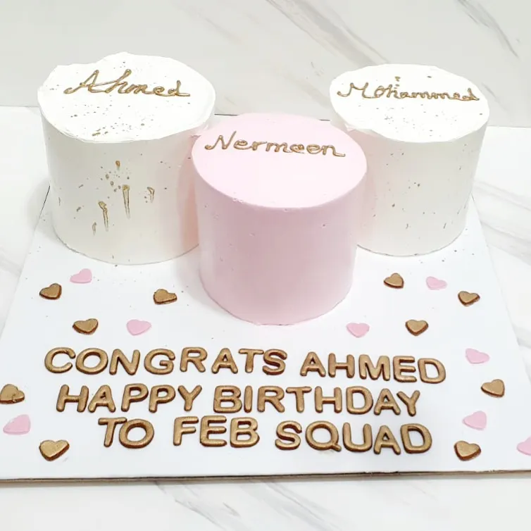 3 mini cake