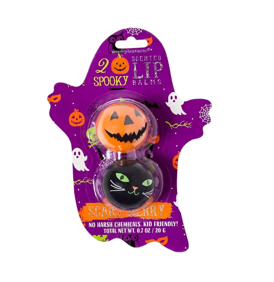 2 PCS Scented Spooky Lip Balm Set