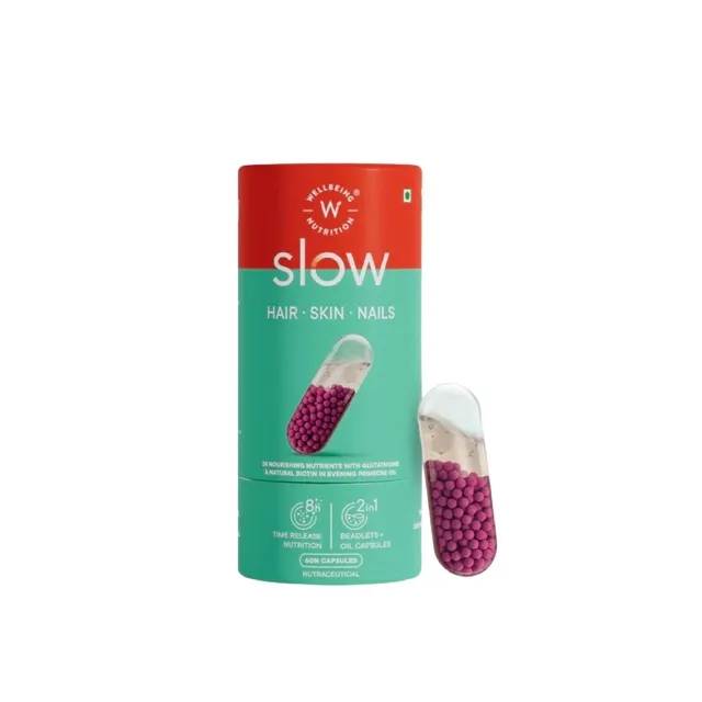 الشعر والجلد و الأظافر ٦٠ كبسولة Wellbeing Slow