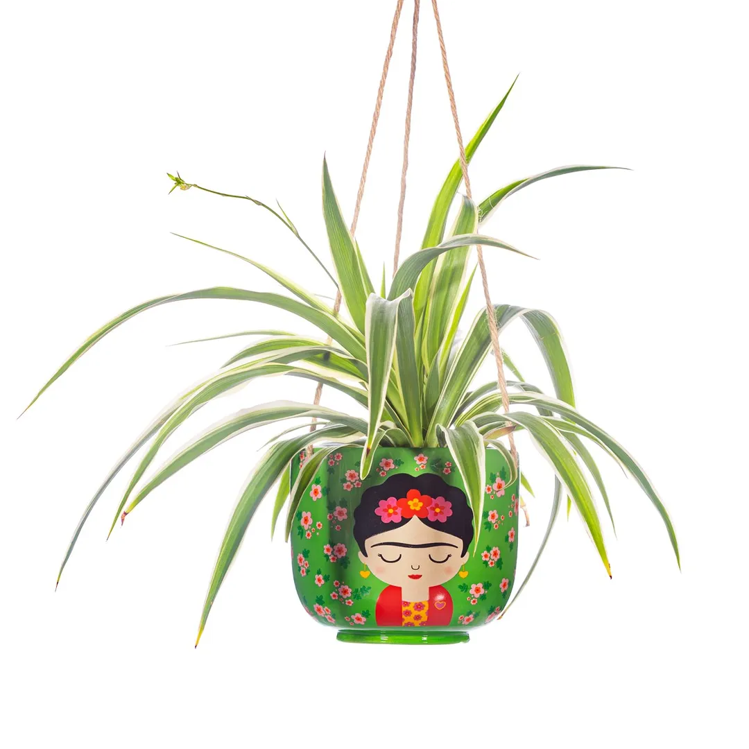 Frida Kahlo Floral Hanging Planter