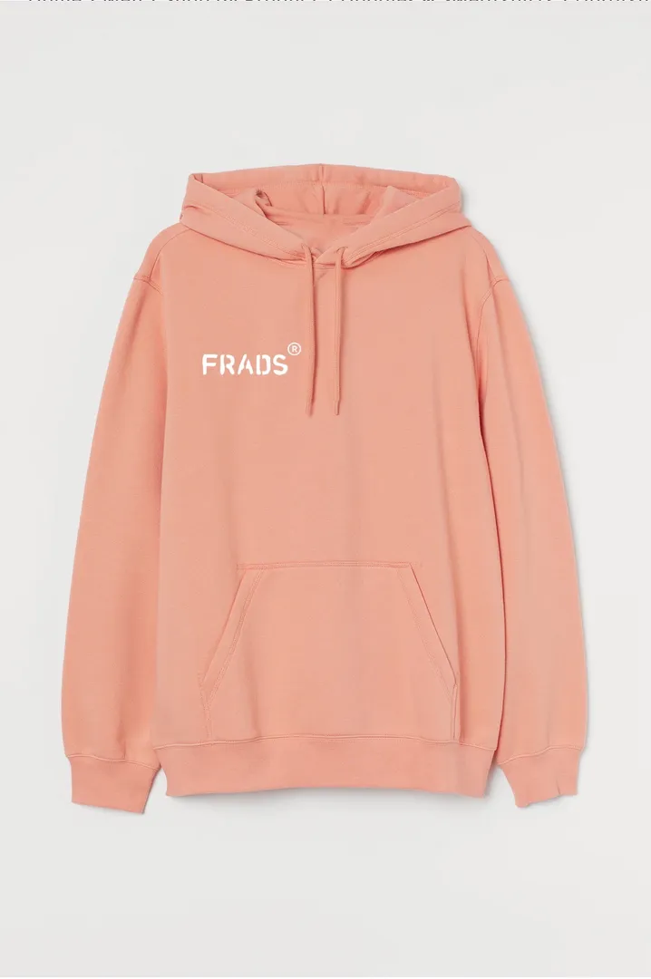 peach hoodie