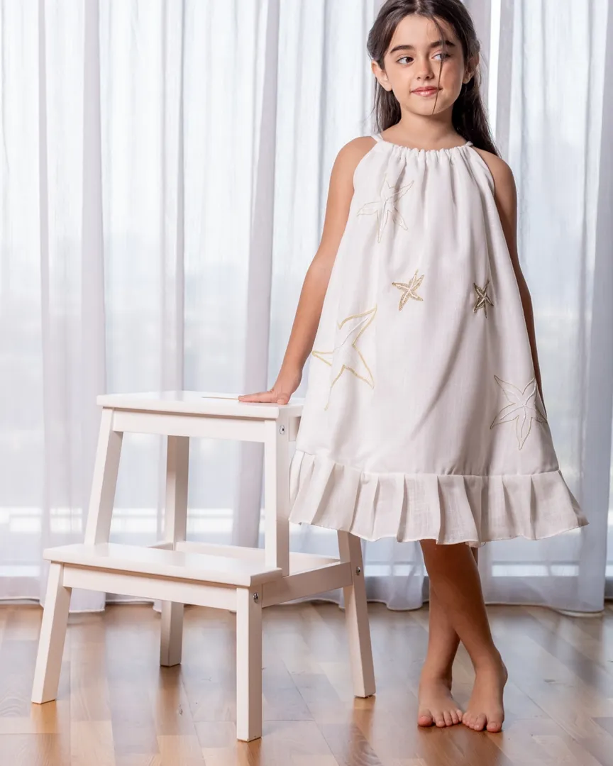 Starfish Dress- White