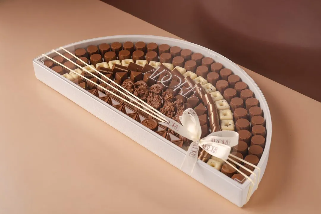 Leather Big Half Circle Tray Classic