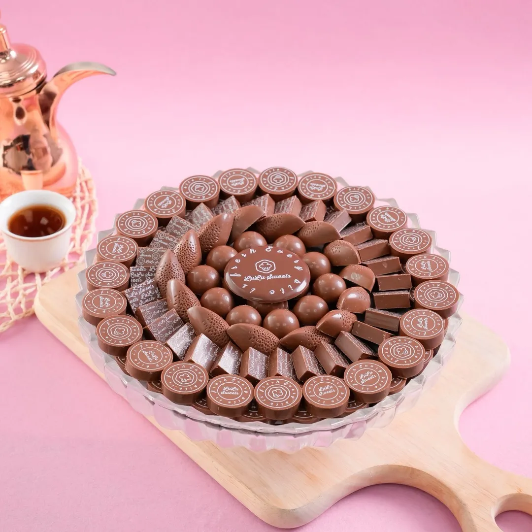 Round chocolate crystal