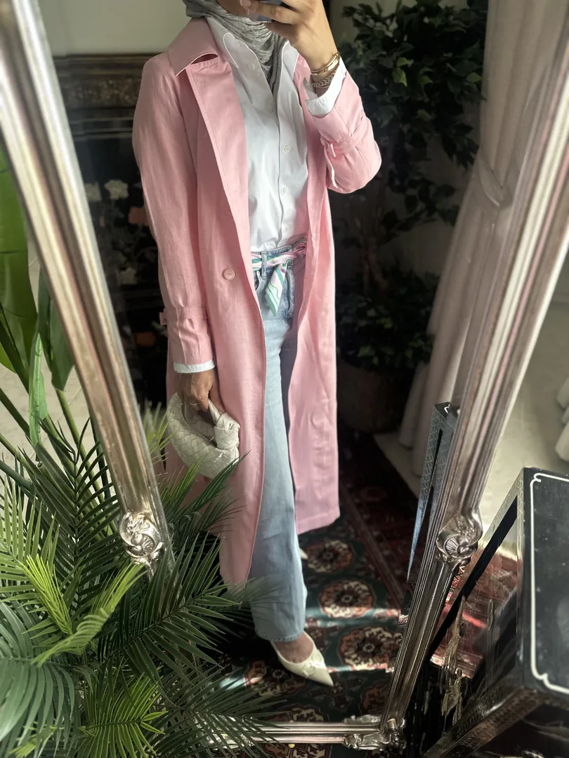 Baby pink jacket
