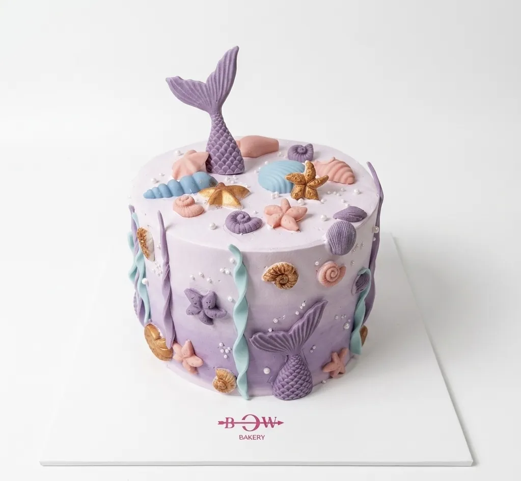 Mermaid purple cake