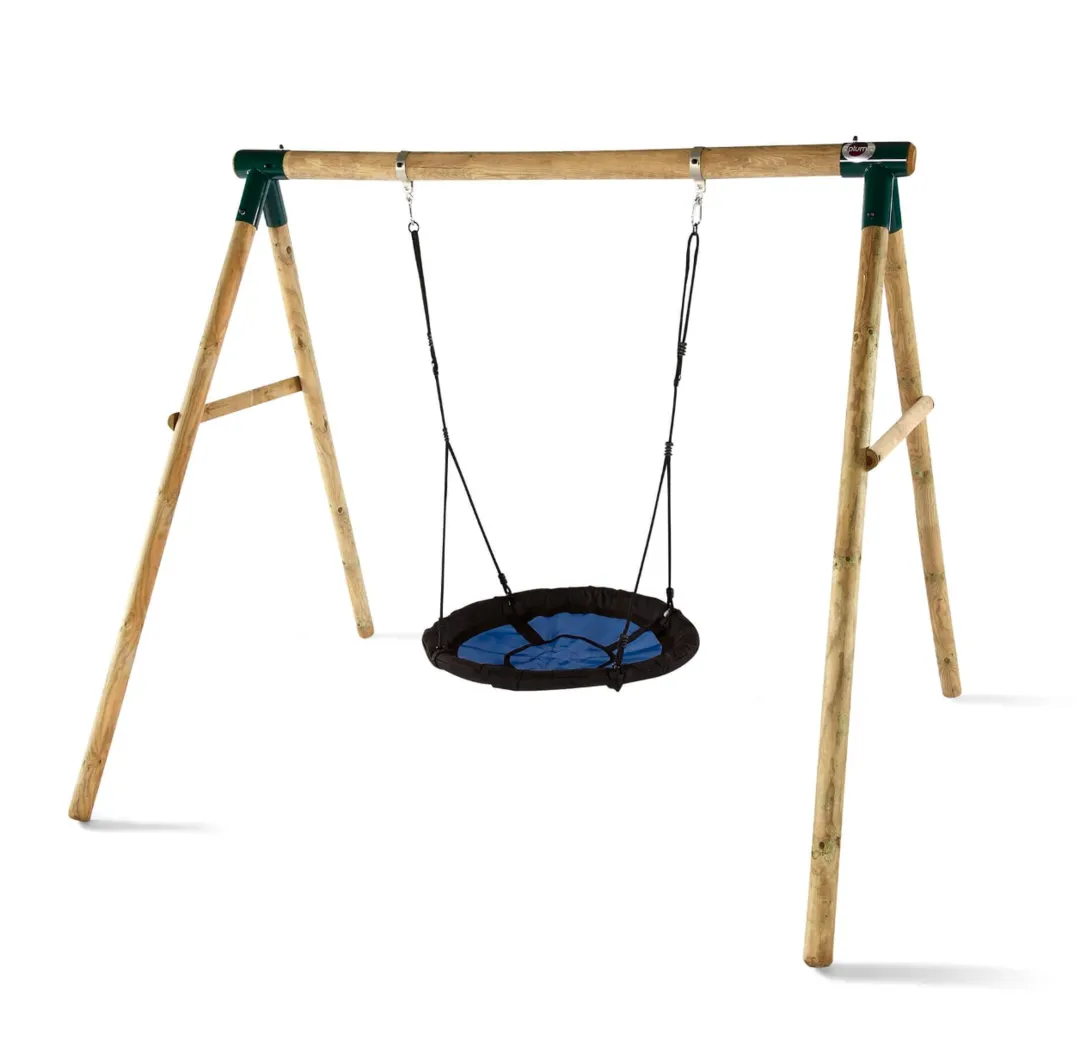 PLUM SPIDER MONKEY II WOODEN GARDEN SWING SET