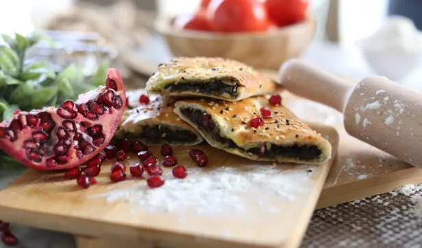 شاميات سبانخ بخلطة