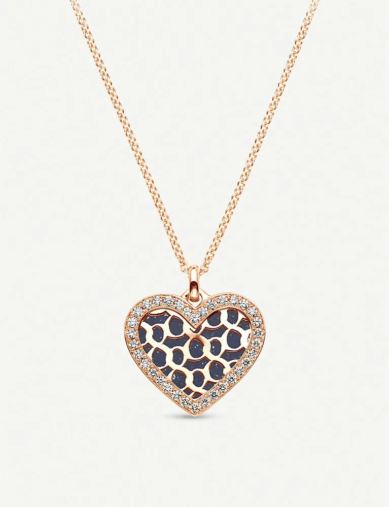 Bucherer Fine Jewellery Infinite Love 18Ct Rose-Gold, Lapis Lazuli And Diamond Necklace