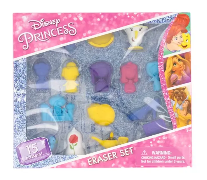 Disney Princess 15 Eraser Set
