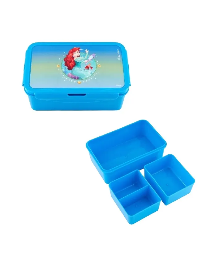 The Little Mermaid Organised Lunch Box - 3 PCS