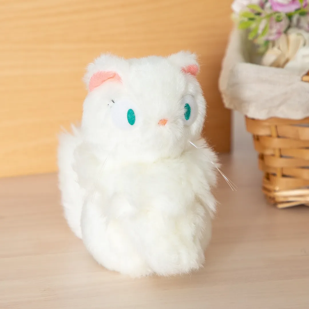 White cat plushie