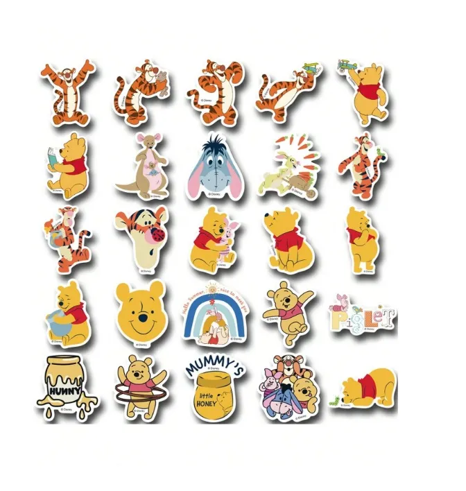 Winnie The Pooh & Friends Stickers 10 PCS - Assorted