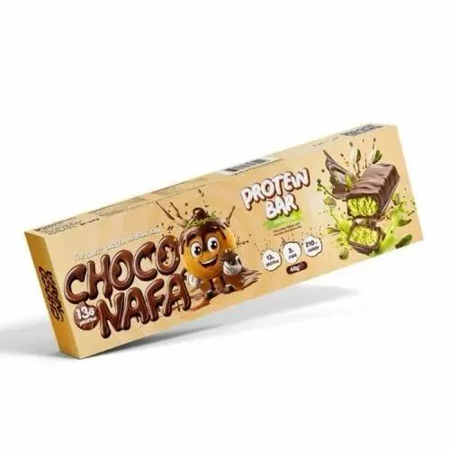 Choconafa pistachio protein bar