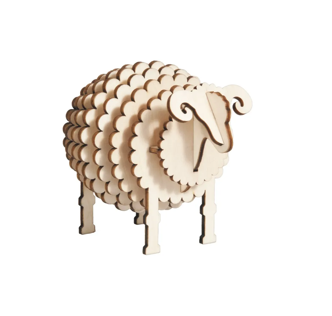 Wood Sheep 3D Puzzle