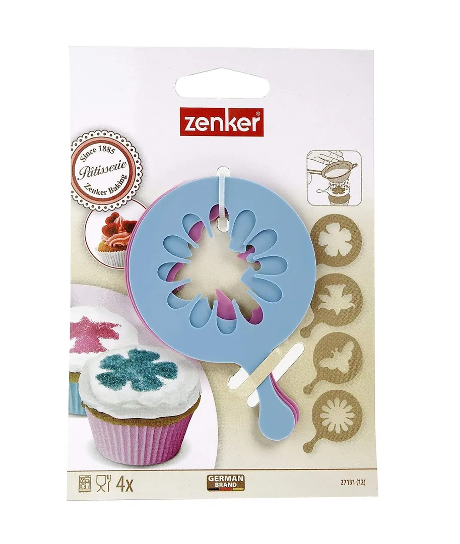 4 PCS Drinks & Cupcake Stencils