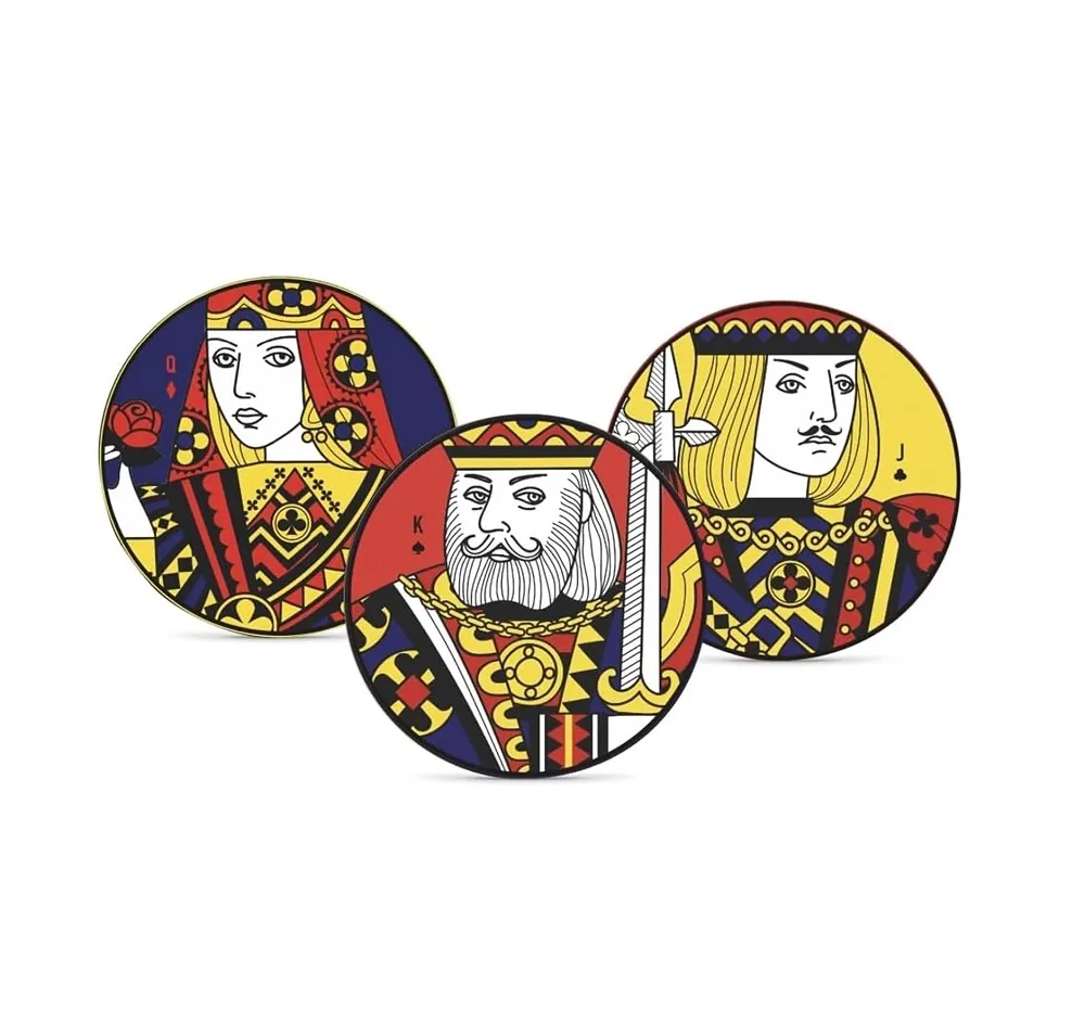 King & Queen Medium-sized Plate Set - 3 PCS