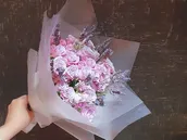 Hand Bouquet Purple Lavender