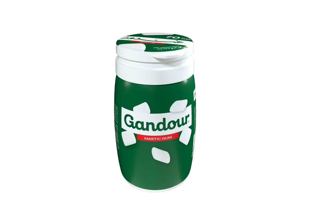 Gandour Mastic Flavor Gum 60 Pieces in Canister