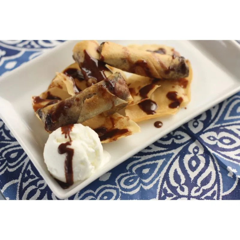 Banana & Chocolate Spring Rolls