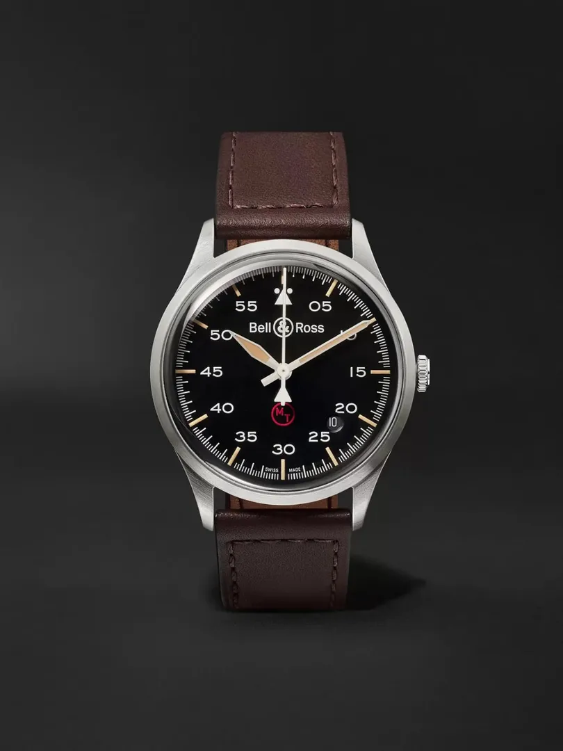 ساعة اوتوماتيك العسكرية من الفولاذ المقاوم من Bell & Ross