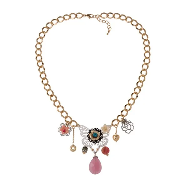 Soho Hearts - Butterfly Stone Gold Necklace