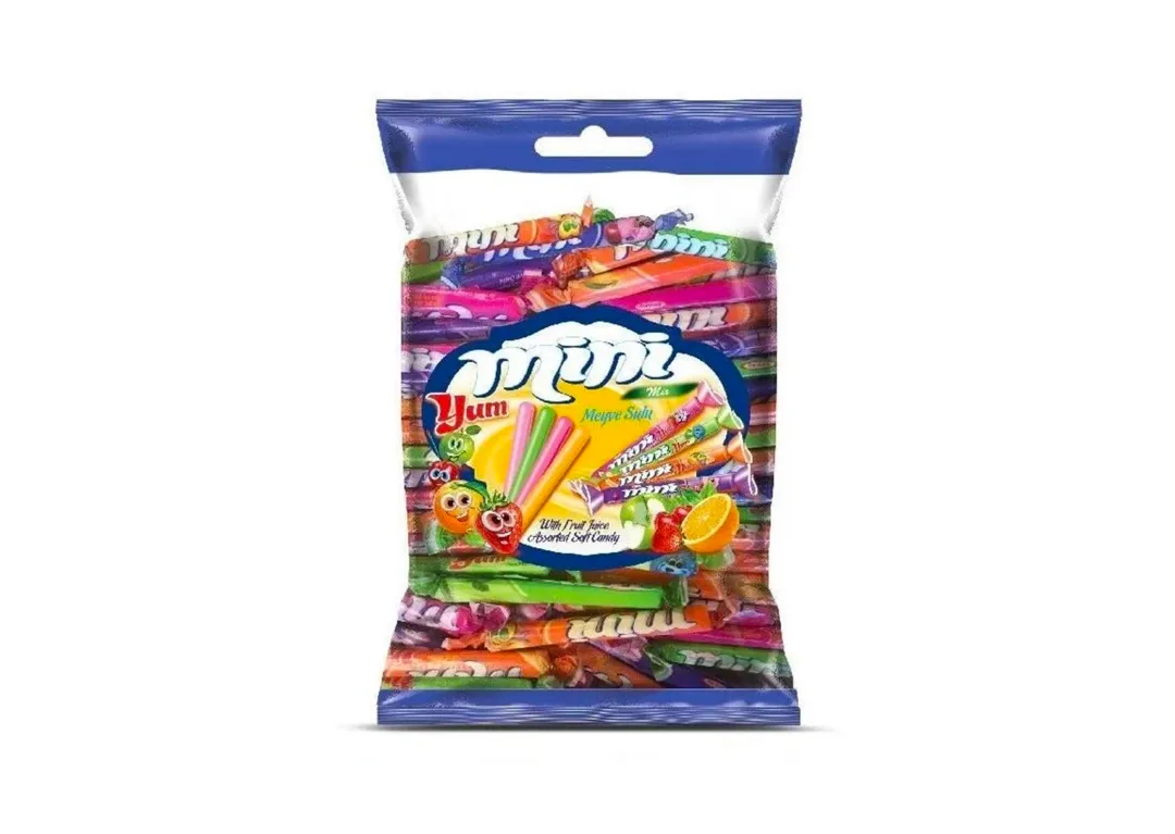 Tayas Miniyum Assorted Fruit Flavor Soft Chewy Candy Sticks 700g