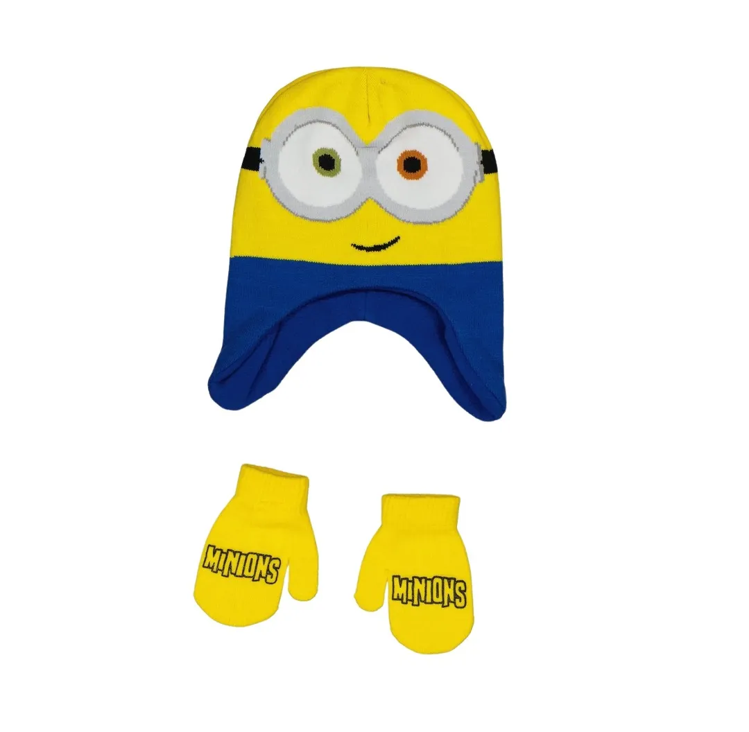 Minions Hat & Gloves Set