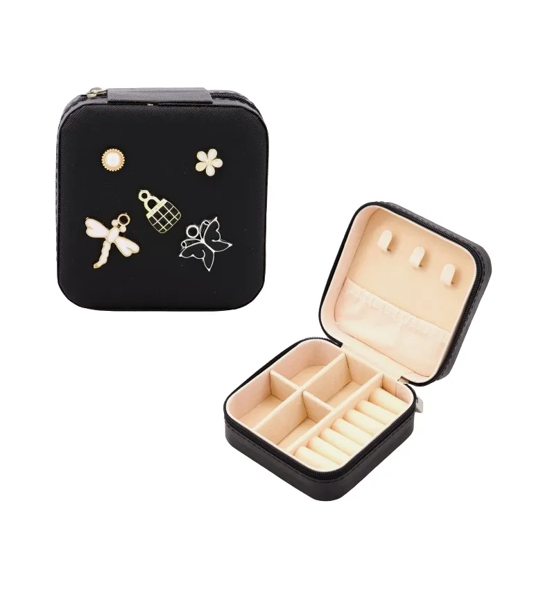 Jewelry Box With Ornament - Black