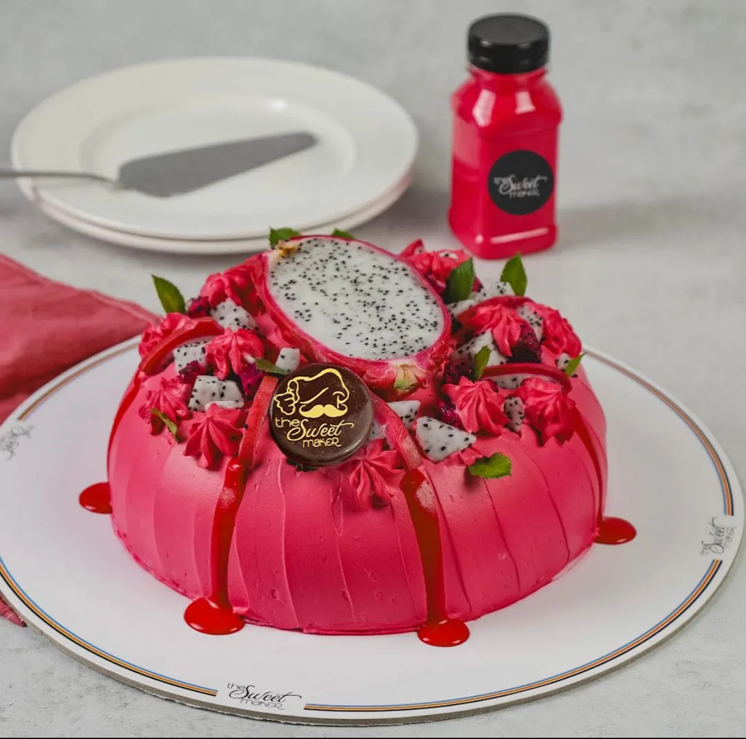Pink Dragon Cake