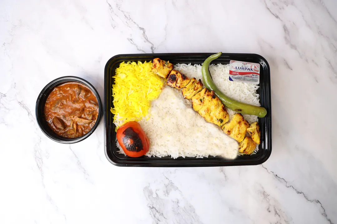 Chelo Joujeh Kabab (1 sikh) + Maraq