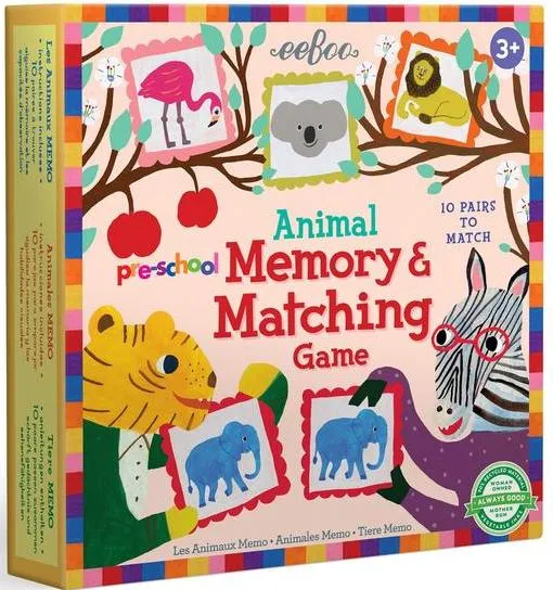 Pre-school Animal Memory Matching Game