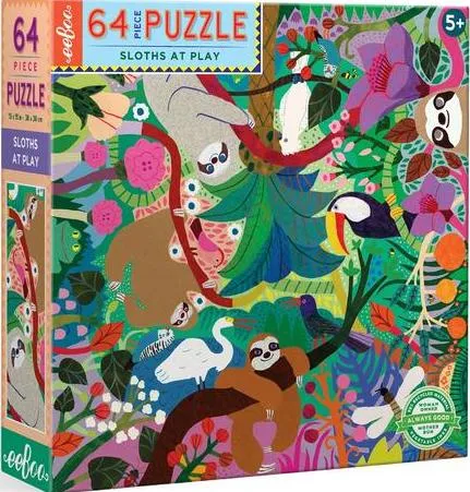 Sloths at Play 64Pcs Puzzle