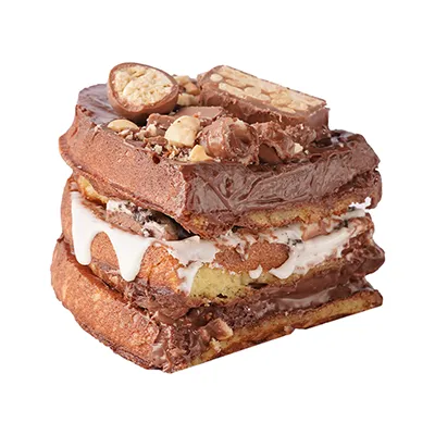TNT Chocolate Waffle Cake Slice