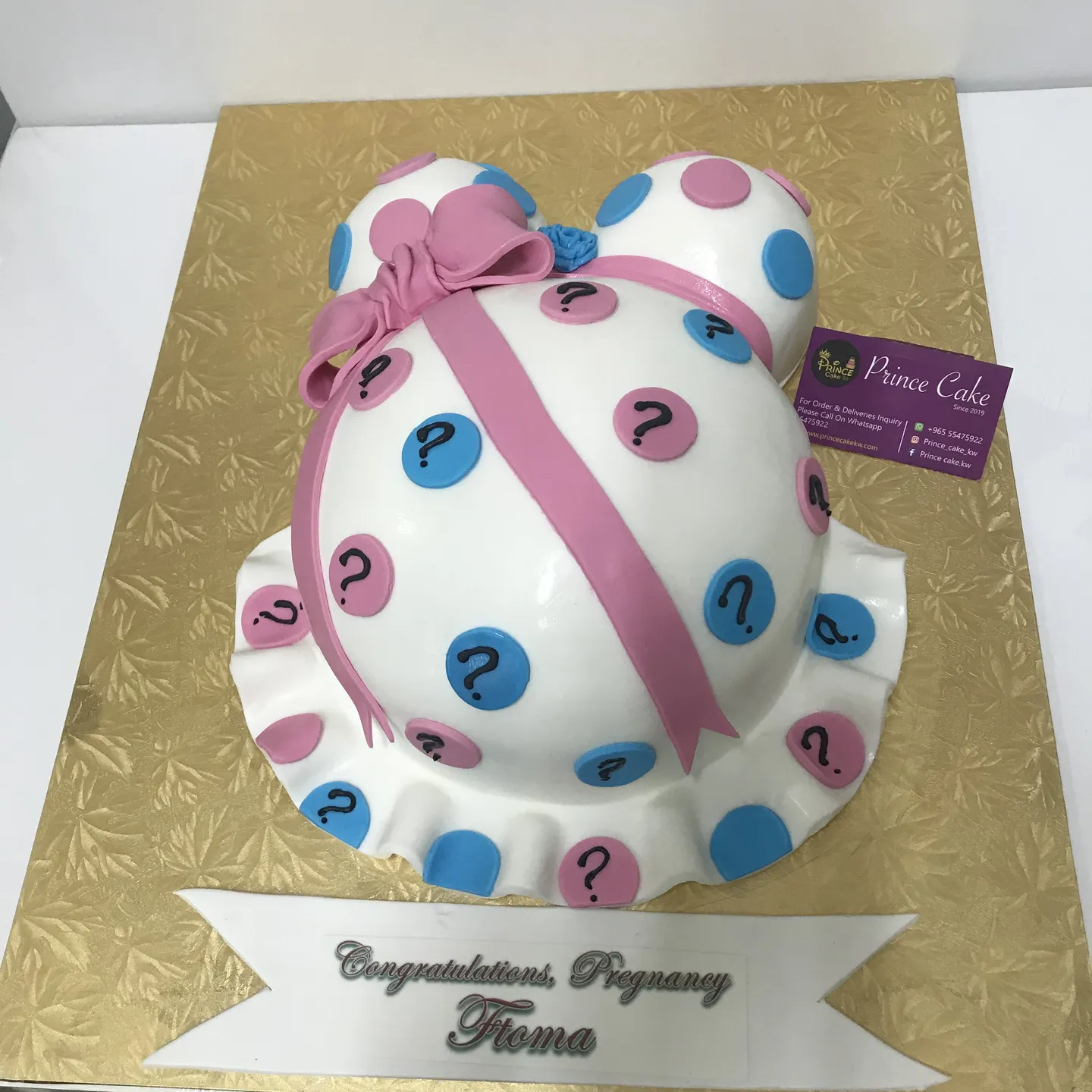 pregnant cake