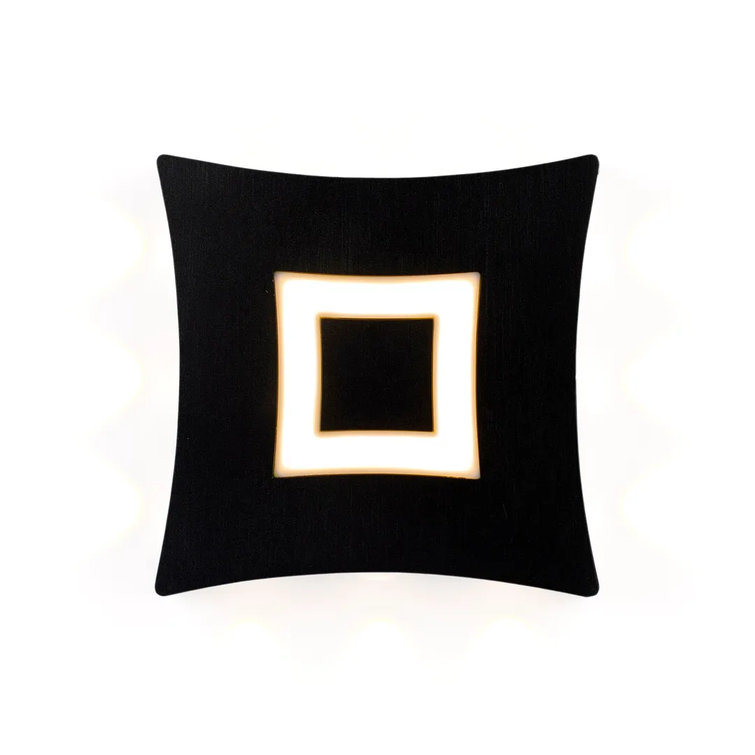 CLEVER LED Wall Lamp BLACK OUT 185x185x45mm