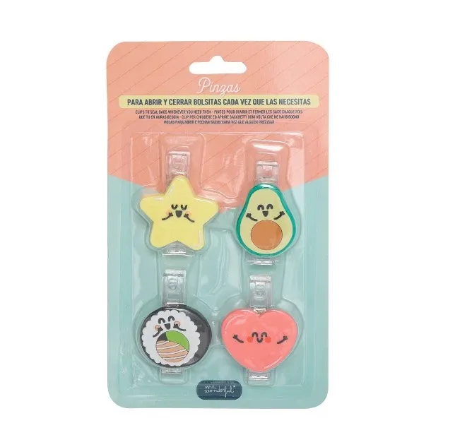 4 PCS Clips to Open & Close Bags