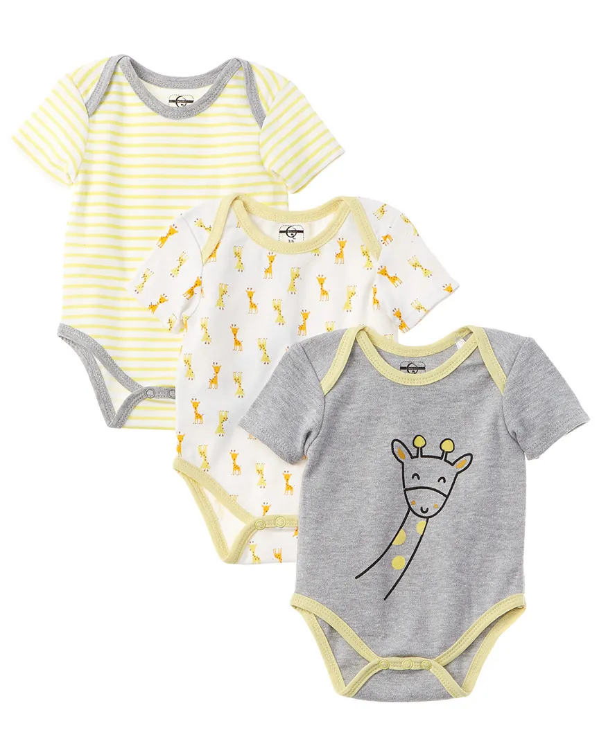 Giraffe Short Sleeve Bodysuit 3 PCS Set