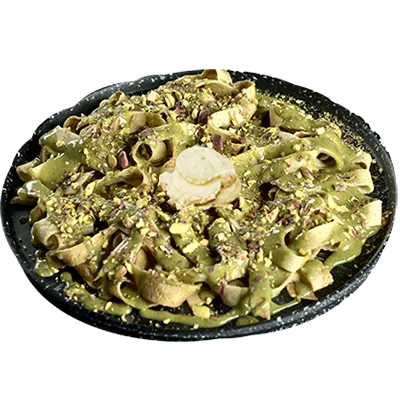 Pistachio Fettuccine Crepe