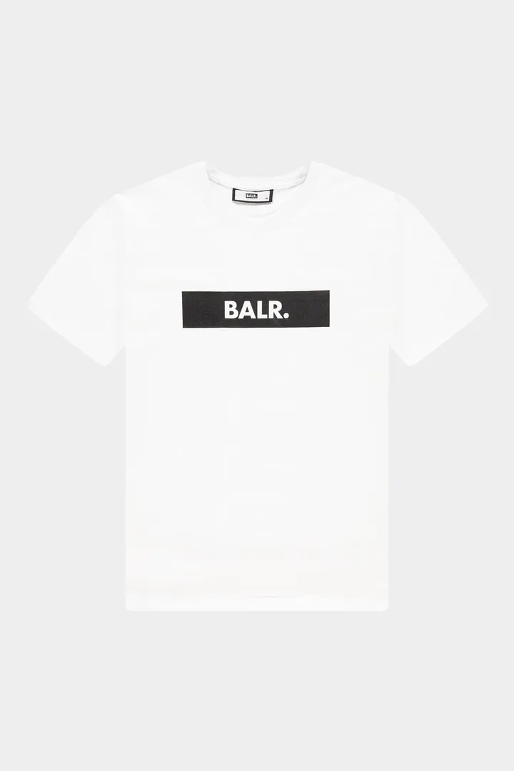 BALR. STRAIGHT T-SHIRT CLUB LOGO BRIGHT WHITE