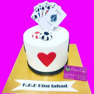 Playing card cake